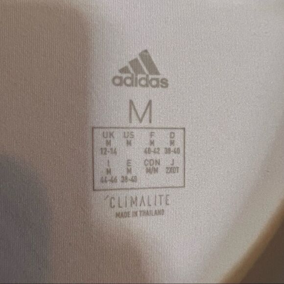 Adidas white v neck t-Shirt - Picture 3 of 3
